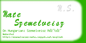 mate szemelveisz business card